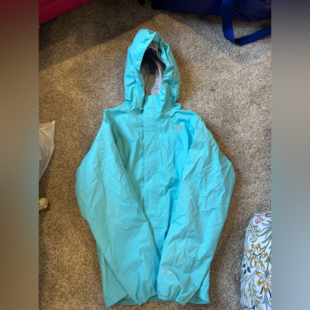 Girls North Face Rain Coat Lightweight Jacket